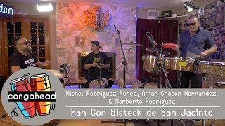 Michel, Arian, & Norberto perform Pan Con Bisteck de San Jacinto