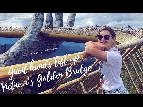 Giant hands lift up Vietnam’s Golden Bridge