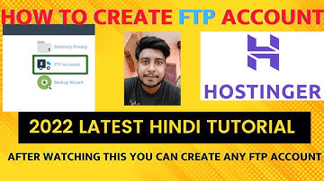 How to Create FTP Account in cPanel? How to connect to FTP with Filezilla?  2022 Hindi Tutorial