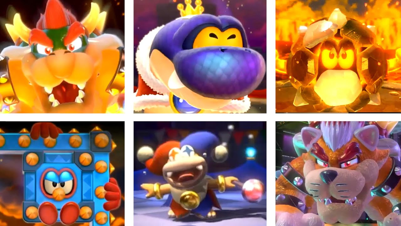 All Bosses + Ending - Super Mario 3D World - YouTube