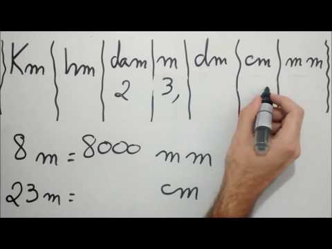 Vídeo: Como Converter Cm Em Cubo. M