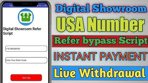 🤑2021(Script) Digital Showroom USA Number Refer Baypass full Hack Unlimited loot