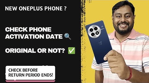 How to check OnePlus phone activation date ? | OnePlus phone activation date kaise check karen ?