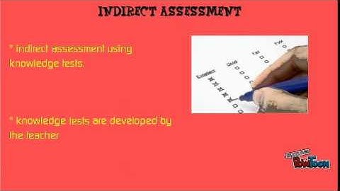 direct and indirect assessment
