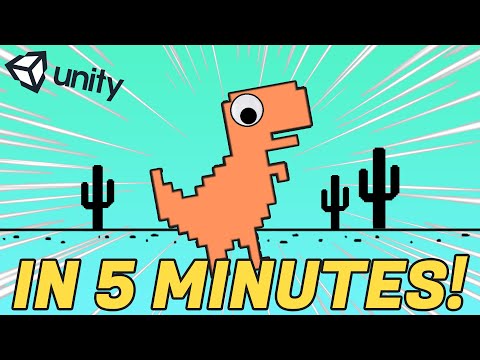 I Made Chrome's Dinosaur Game in 5 MINUTES! - Unity Tutorial