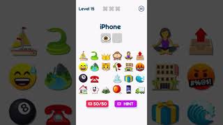 Emoji Guess Puzzle 😎 15 Level Gameplay Walkthrough | Best Android, iOS Games #shorts screenshot 2