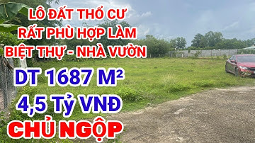 🛑Chủ ngộp giảm sâu lô đất thổ cư 1687m Tại Củ Chi giá hơn 4 tỷ chút xíu