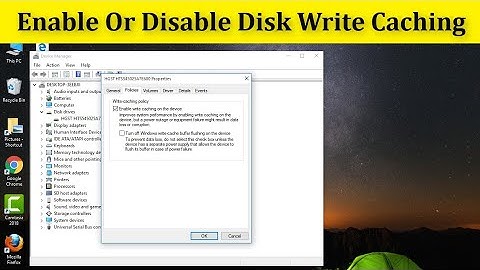 How To Enable Or Disable Disk Write Caching || Windows 10/8/7