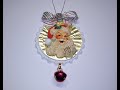 DIY~Vintage Santa Christmas Ornament~Simple &amp; Cute!