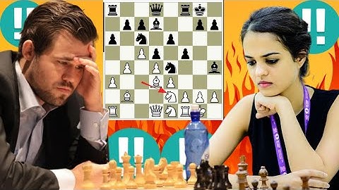 Magnus Carlsen vs Tania Sachdev 28