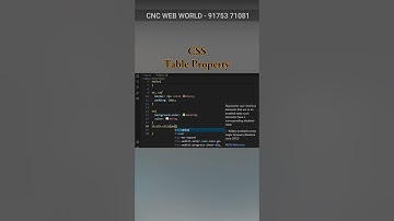 CSS - Table Property  #frontendcourse #training #computer