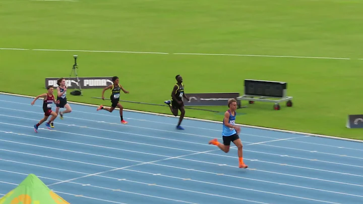 Ht1. 100m U13 Men, 2025 Australian Athletic Championships, Perth 4/04/2025