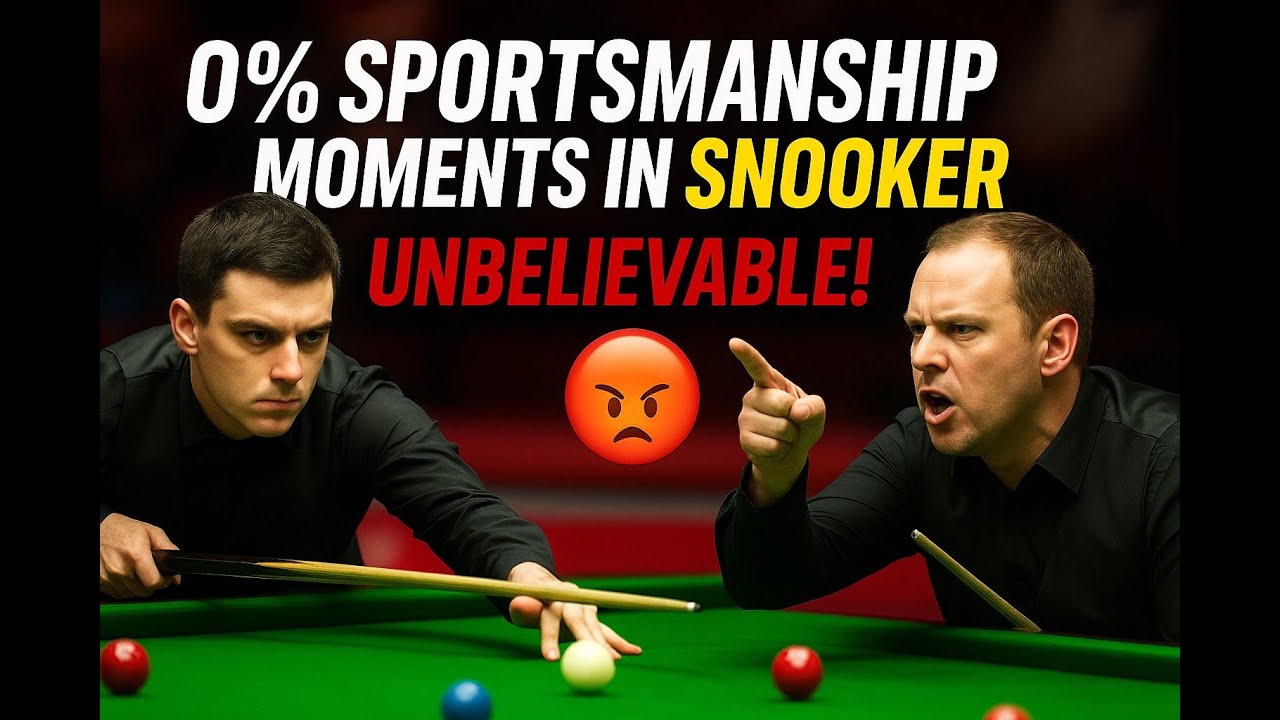 0% Sportsmanship Moments In Snooker… Unbelievable!😡