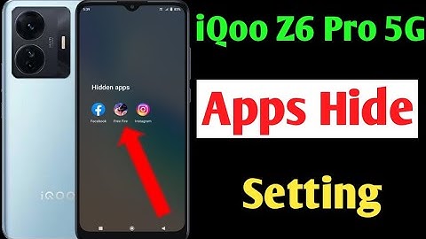 IQOO Z6 Pro 5G apps hide setting / how to hide Apps in IQOO z6 Pro 5G / iq z6 Pro apps hide