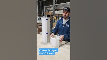 Custom Octagon PVC Columns #millwork #architecture #pvc #carpentry  #manufacturing #woodworking