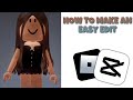 How to make an easy edit for beginners capcut  roblox  tutorial