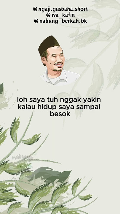 Hidup hanya 2 menit 2 detik | Gus Baha #gusbaha #gusbahaterbaru  #dakwah #dakwahislam #dakwahislamic