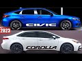 Civic 2023 vs toyota corolla 2023  hybrid mazda 3