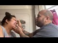 Dad does my makeup *hilarious*