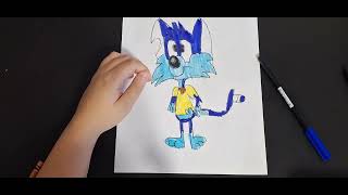 How to draw Furrball from Tiny toons looniversity