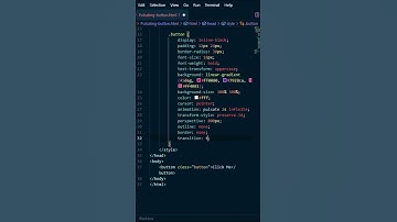 Gradient Button with Hover and Active Effects | | Coding Pulse #shorts