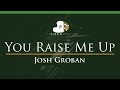 Josh Groban - You Raise Me Up - LOWER Key (Piano Karaoke Instrumental)