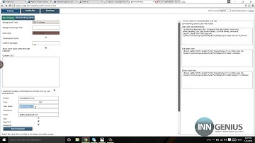 SMTP settings for innconnect, using your own email for booking confirmations