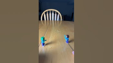 Lego Minecraft Steve versus Zombie #lego #legominifigures #minecraft #legominecraft #trending