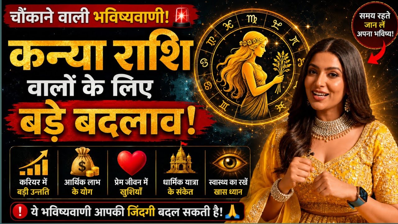 कन्या राशि वालों के लिए चौंकाने वाली भविष्यवाणी! 🚨#astrology