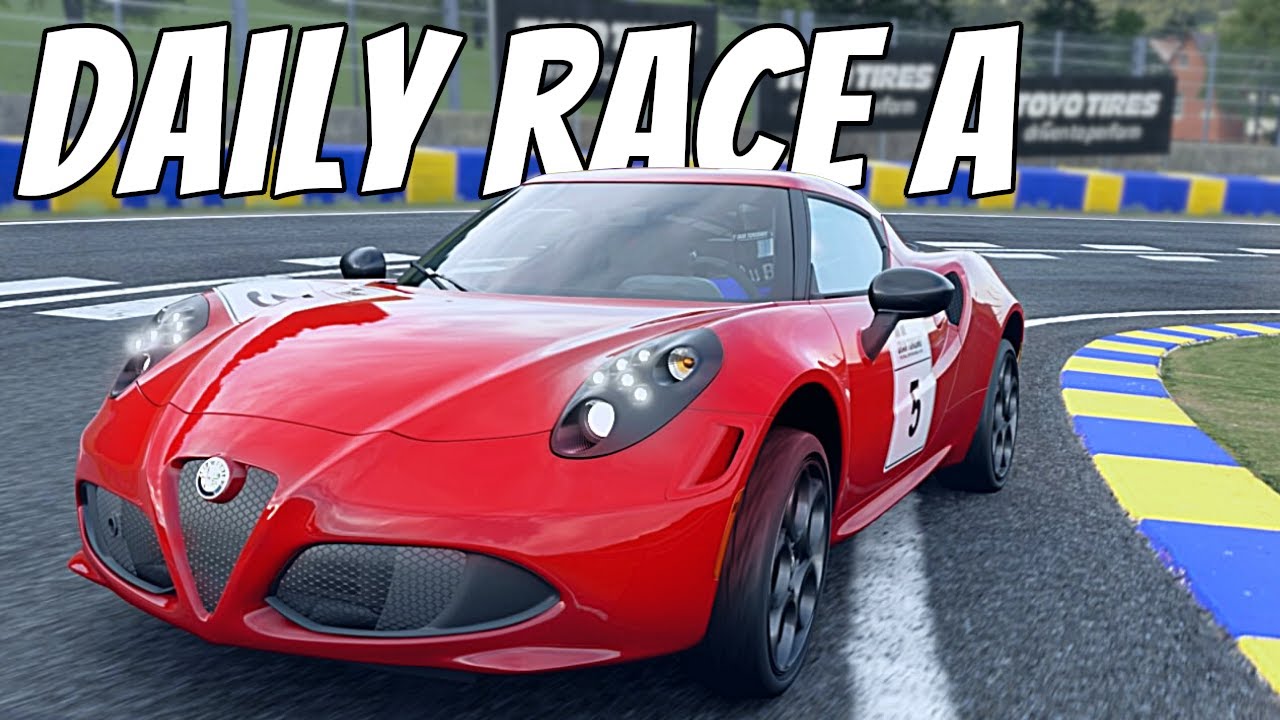 Gran Turismo Sport Gameplay | Daily Race A at Alsace | Alfa Romeo 4C ...