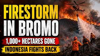 Indonesia Wildfire Bromo National Park Burns as Helicopters Battle Flames Malaysia Chokes on Haze