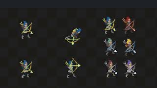 Elite Archer - Top Down Pixel Art Character Game Assets