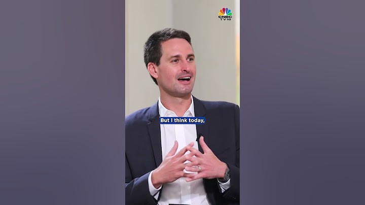 Snap CEO Evan Spiegel On Immersive Future With AR Glasses | N18S