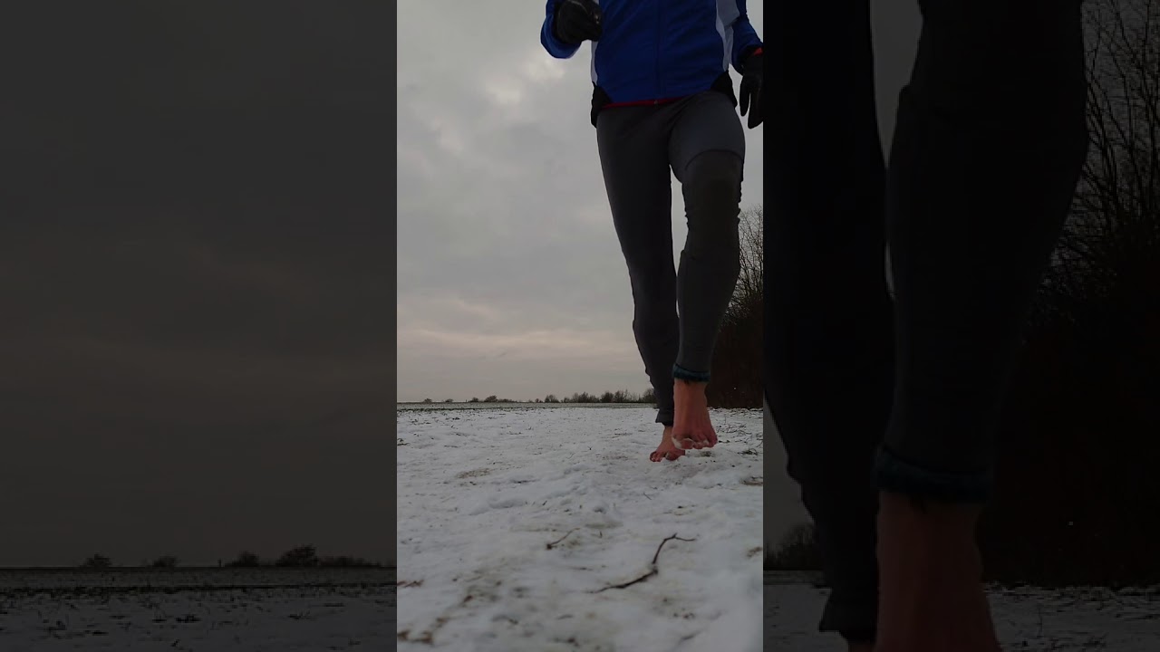 Barfu&szlig; durch den Winter