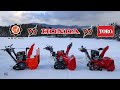 Honda vs toro vs ariens  which snow blower throws snow the farthest