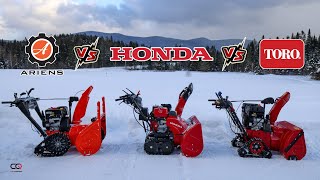 Honda VS Toro Vs Ariens : Which snow blower throws snow the farthest?