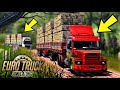 Comboio de TRITREM sofreu na ESTRADA DE TERRA COM ATOLEIROS! - EURO TRUCK SIMULATOR 2