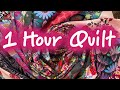 Easy One Hour Quilt Made with Fat Quarters! Perfect for Gift Quilts!