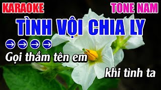 Tình Vội Chia Ly Karaoke Tone Nam Karaoke 9999 - Beat Mới