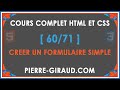 Cours complet html et css 6071  crer un formulaire html simple