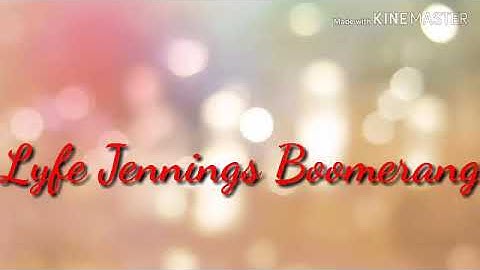 Lyfe Jennings Boomerang (Official Picture Music Video)