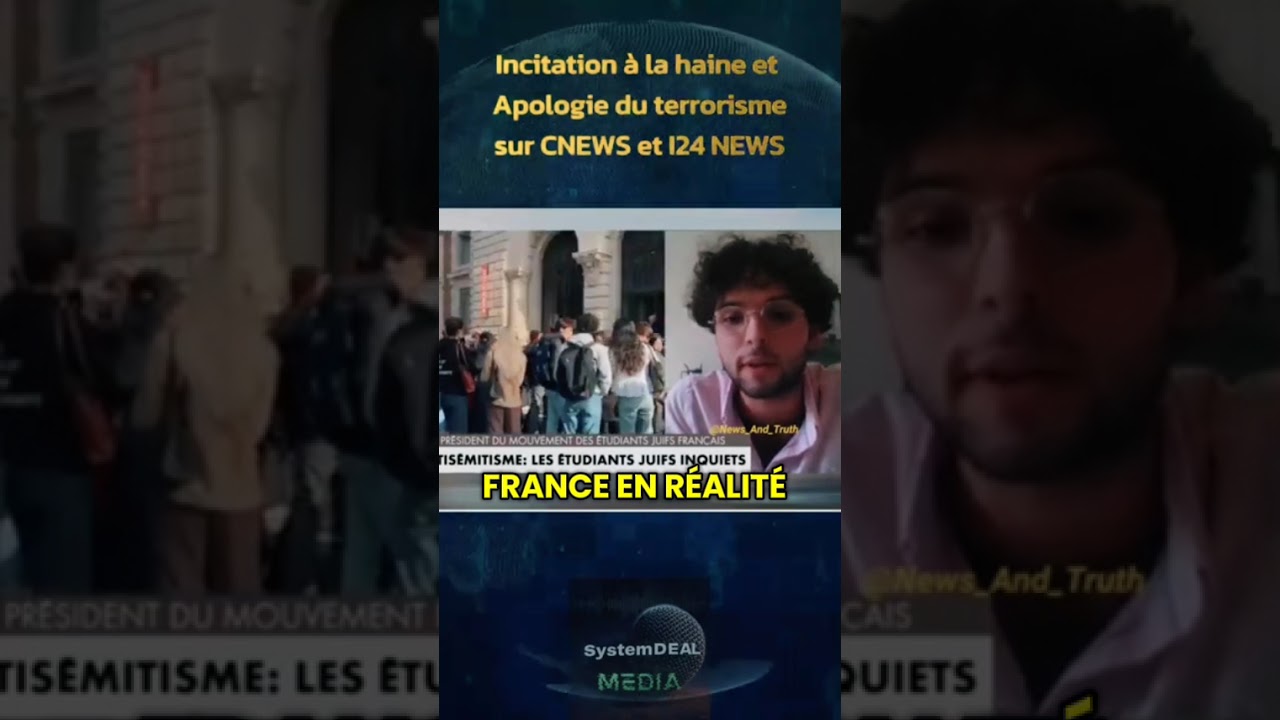 Incitation à la haine en direct sur Cnews avec Aurélien Bernheim le président de l'UEJF !
