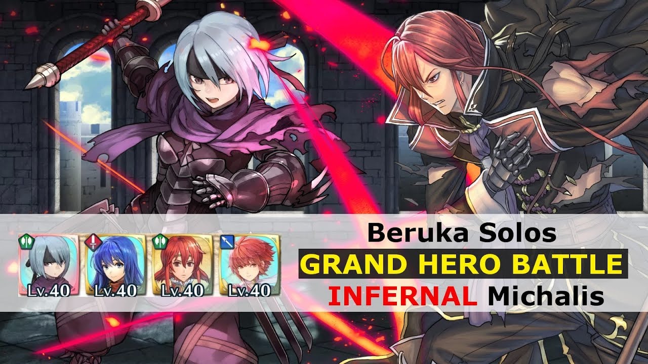 [FEH] Beruka Solos Michalis GHB [INFERNAL Grand Hero Battle]