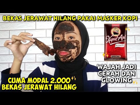 CARA MENCERAHKAN & MENGHILANGKAN BEKAS JERAWAT HANYA DENGAN MASKER KOPI #wulanhusna