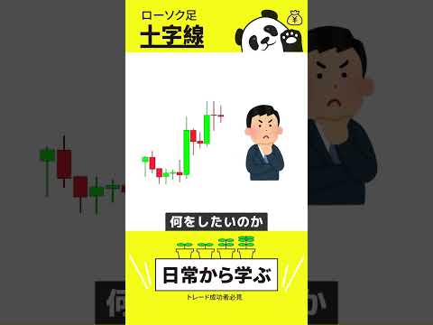 Panda戦法ローソク足『十字線②』 #テクニカル分析 #お金 #トレードシナリオ #金融知識 #投資 #投資心法 #強積金投資 #株 #勉強 #fx
