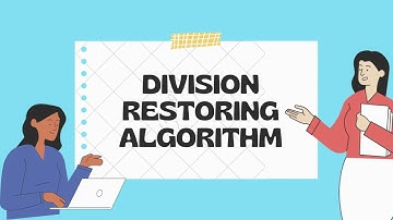Division Restoring Algorithm | H3 | COAA