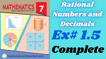 Exercise 1.5 class 7 new math syllabus || Rational Numbers| Class 7 new mathematics book 2023