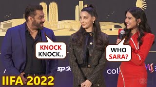 Salman Khan & Sara Play The Famous 'Knock Knock' Game Live On The Stage Of IIFA 2022 In Dubai Resimi