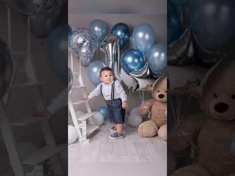 Baby boy first birthday photoshoot ideas #shorts