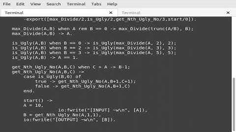 Programming {{ erlang pattern matching }} ugly number